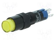 Switch: push-button; Pos: 2; SPDT; 0.5A/250VAC; 1A/24VDC; ON-ON ONPOW