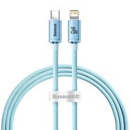 Kabel USB-C do iP Baseus Crystal Shine,  20W, 1.2m (niebieski), Baseus