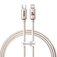 Kabel USB-C do iP Baseus Crystal Shine,  20W, 1.2m (różowy), Baseus