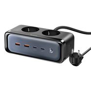 Power strip with 2 outlets 6in1, 2x USB-C, 2x USB-A Mcdodo CH-4610, EU (black), Mcdodo