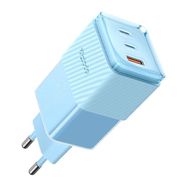 GaN 67W mains charger Mcdodo CH-1503 2x USB-C, USB-A (blue), Mcdodo