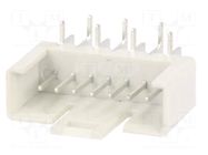 Connector: IDC; socket; male; PIN: 7; angled 90°; THT; 2.54mm; 1x7 TOMIC