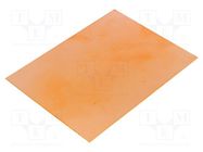 Laminate; FR4,epoxy resin; 0.6mm; L: 100mm; W: 75mm; Coating: copper 