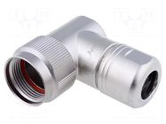Gland; angled 90°; size 14; metal; Plating: nickel; 12.5mm; RT360 AMPHENOL