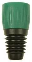 STRAIN RELIEF, XLR PLUG, GREEN CAP