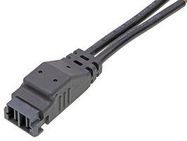 CABLE ASSY, 2P PLUG-FREE END, 1M
