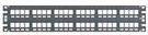 PATCH PANEL, CAT5E/CAT6, 48PORT, 2RACK U