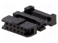 Connector: IDC; plug; female; PIN: 10; IDC; for ribbon cable; 2mm AMPHENOL COMMUNICATIONS SOLUTIONS