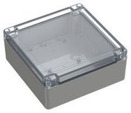 ENCLOSURE, ABS, PC, GREY, TRANSPARENT