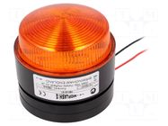 Signaller: lighting; flashing light; orange; X80; 10÷100VDC; IP67 MOFLASH SIGNALLING