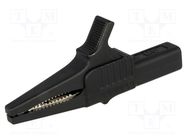 Crocodile clip; 32A; 1kVDC; black; Grip capac: max.20mm STÄUBLI