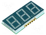 Display: LED; 7-segment; 14.22mm; 0.56"; No.char: 3; green; 10÷35mcd OPTOSUPPLY