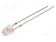 LED; 3mm; green; 1560÷200mcd; 140°; Front: flat; 2.9÷3.6V OPTOSUPPLY