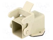 Enclosure for connectors: HDC; size 3A; Han® A; with latch HARTING