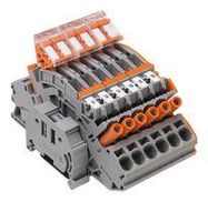 TERMINAL BLOCK, DIN RAIL, 8AWG