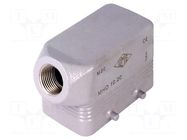 Enclosure for connectors: HDC; size 57.27; for cable; angled; M20 ILME