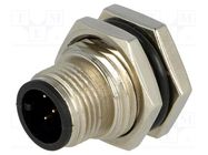 Connector: M12; socket; PIN: 5; male; A code-DeviceNet / CANopen AMPHENOL LTW