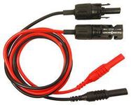 TEST LEAD SET, BLK/RED, 1M, 20A