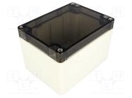 Enclosure: multipurpose; X: 90mm; Y: 120mm; Z: 80mm; 1554; grey; IP66 HAMMOND