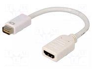 Adapter; DVI mini plug,HDMI socket; 0.21m GOOBAY