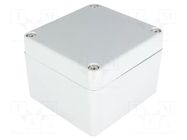 Enclosure: multipurpose; X: 70mm; Y: 80mm; Z: 57mm; aluminium; grey COMBIPLAST