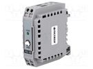 DC-motor driver; for DIN rail mounting; 23x62x63mm; 8A; 16kHz 