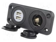 Car lighter socket; car lighter socket x1,USB A socket x2 SCI