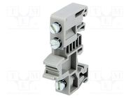 Holder; grey; Width: 9.5mm; TS32,TS35; Ht: 35.3mm; L: 50.5mm PHOENIX CONTACT