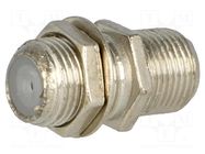 Coupler; for panel mounting,for cable; straight 