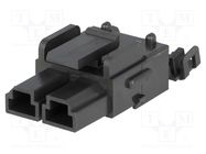 Plug; wire-wire/PCB; female; Mini-Fit Sr; 10mm; PIN: 2; 600V MOLEX