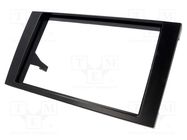 Radio frame; Audi; 2 DIN; black PER.PIC.