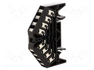 Splice terminal: rail; 10A; spring clamp; black; polycarbonate WEIDMÜLLER