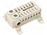 Splice terminal: distribution block; 76A; 690V; grey; polyamide ENCITECH