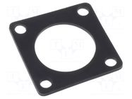 Socket gasket; flange (4 holes); size 12; Ecomate RM; RT360 AMPHENOL
