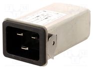 Connector: AC supply; socket; male; 16A; 250VAC; IEC 60320; C20 (I) SCHURTER