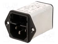 Connector: AC supply; socket; male; 10A; 250VAC; IEC 60320; C14 (E) SCHURTER