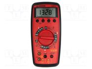 Digital multimeter; LCD; 3,75 digit (3999); Bargraph: 41segm. 