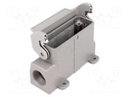 Enclosure for connectors: HDC; size 16A; Han® A; IP65; with latch HARTING