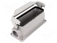 Enclosure for connectors: HDC; size 24B; Han® HMC; IP65; closed HARTING
