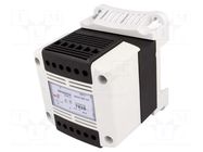 Transformer: mains; 200VA; 230VAC; 24V; Leads: terminal block; IP20 DF ELECTRIC