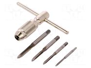 Kit: taps; Kit: taps,tap wrench; blister; 5pcs. ENGINEER