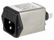 Connector: AC supply; socket; male; 6A; 250VAC; IEC 60320; C14 (E) YUNPEN ELECTRONIC