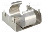 Holder; D,R20; Batt.no: 2; PCB,screw; solder lugs; brass; aluminium KEYSTONE