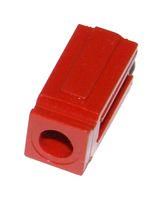 SPACER, SHORT W/HOLE, RED, CONNECTOR