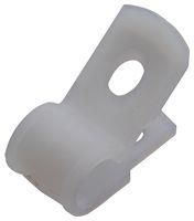 SCREW MNT CABLE CLAMP, #6, PA 6.6, NAT