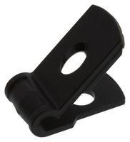 SCREW MNT CABLE CLAMP, #10, PA 6.6, BLK