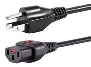 POWER CORD, IEC C13/NEMA 5-15P, 9FT