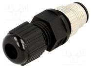 Plug; M12; PIN: 4; male; A code-DeviceNet / CANopen; for cable AMPHENOL LTW