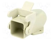 Enclosure for connectors: HDC; size 3A; Han® A; with latch; side HARTING
