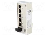 Switch Ethernet; unmanaged; Number of ports: 5; 9÷60VDC; IP30 HARTING